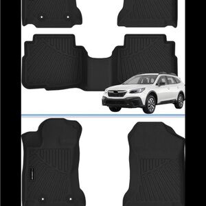 Black all Weather Car Floor Mats for Subaru Outback or Legacy